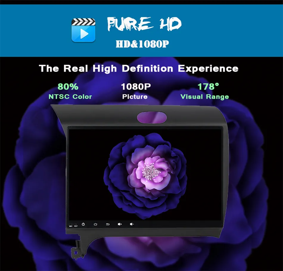 Cheap 9" Android 9.0 Car Dvd Player Navi For Kia Cerato K3 Forte 2012-2016 4g+64g Octa Core Stereo Multimedia BT USB tape recorder 4