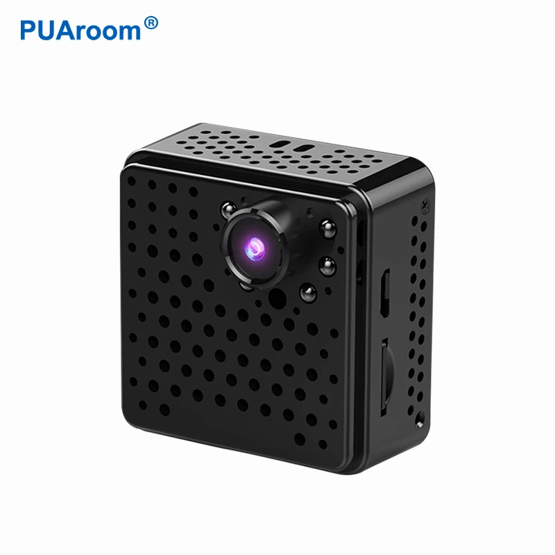 PUAroom 1080p с картой TF/MicroSD мини-камерой для домашней камеры видеонаблюдения