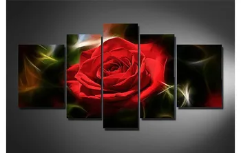 

5pcs/set Diy Diamond Painting Red Rose Cross Stitch square diamond Rhinestone Multi-Pictures of Crystals Embroidery BK-3195