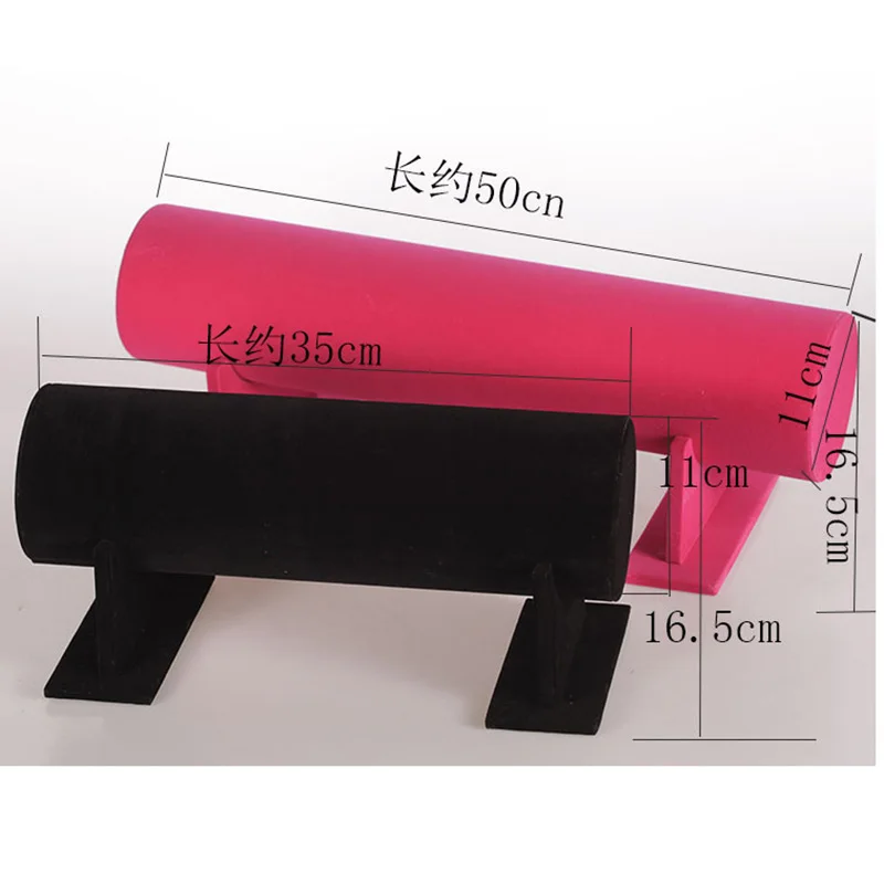 50x11 см розового/черная Вельветовая повязка для волос шлем оснащенный креплением для маски розничная стойка-витрина для ожерелий стеллаж для выставки товаров