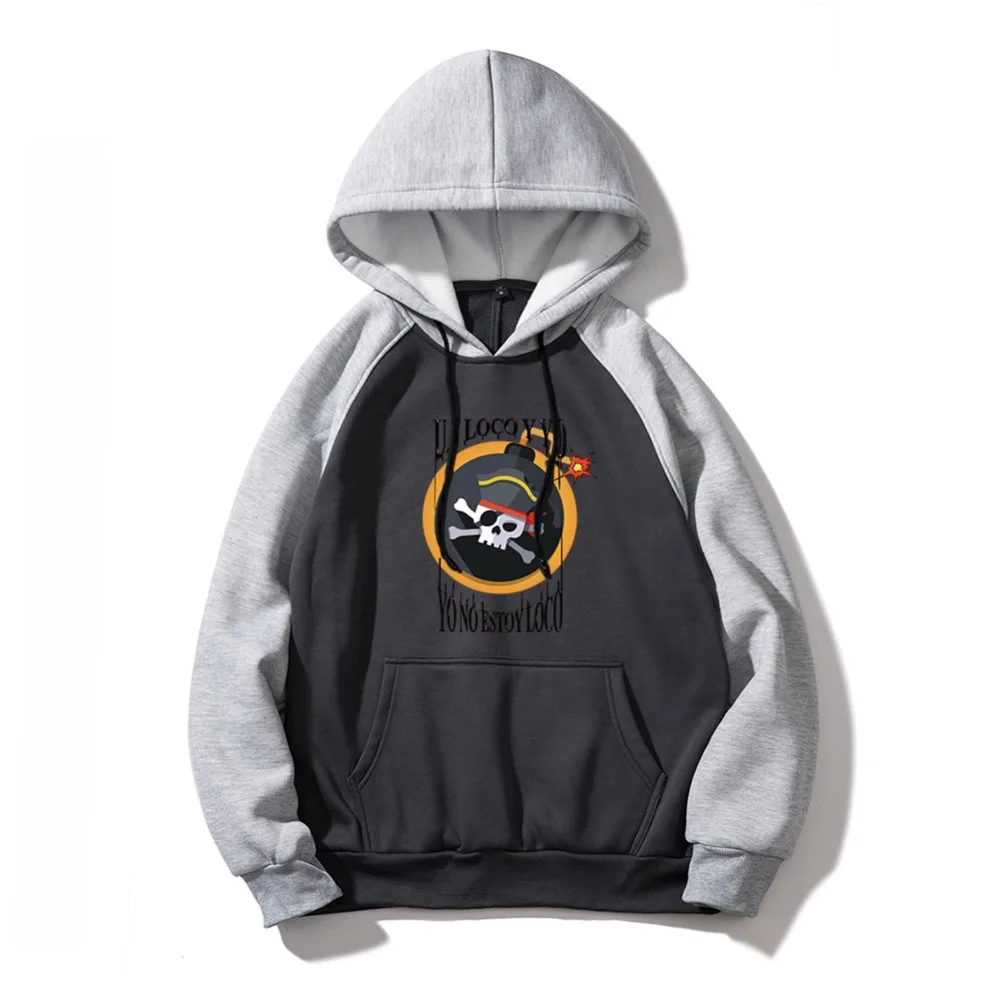 RUELK Fashion Brand Men Hoodies Autumn Winter Male Solid Color Sweatshirt Mens Hoodies Chest Printing Street Clothing Multiple