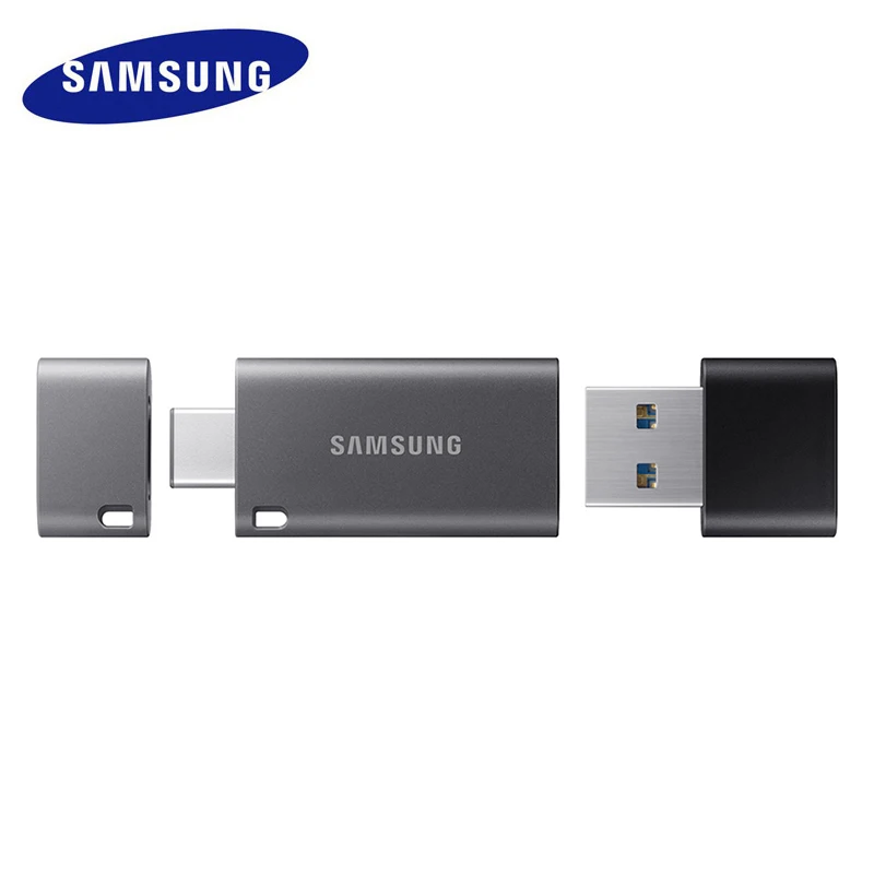 Samsung USB 3,1 флеш-накопитель 128 ГБ DUO Plus Скорость до 300 МБ/с. OTG usb Type C флеш-накопитель 128 ГБ для Chromebook& Macbook cle USB