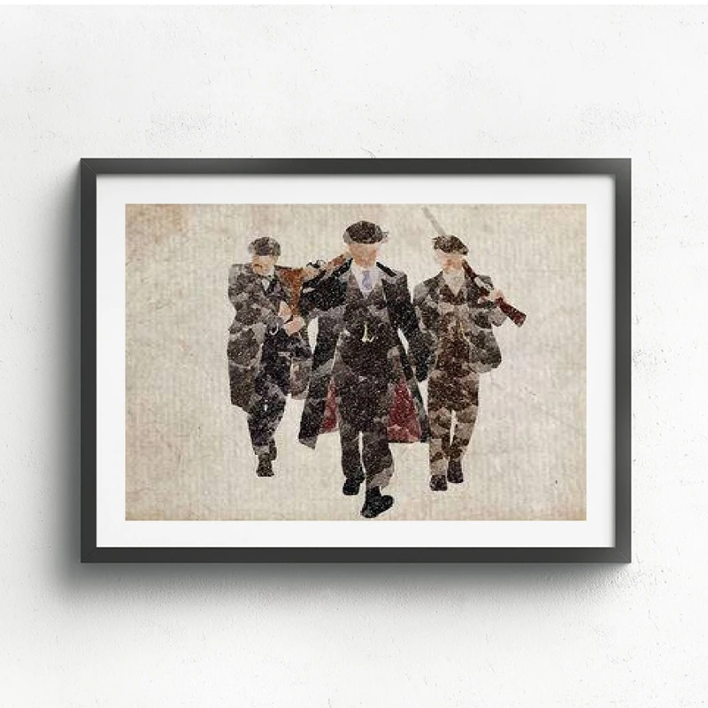 

Peaky Blinders Canvas Painting Wall Art Picture Tommy Shelby Boys Print Poster