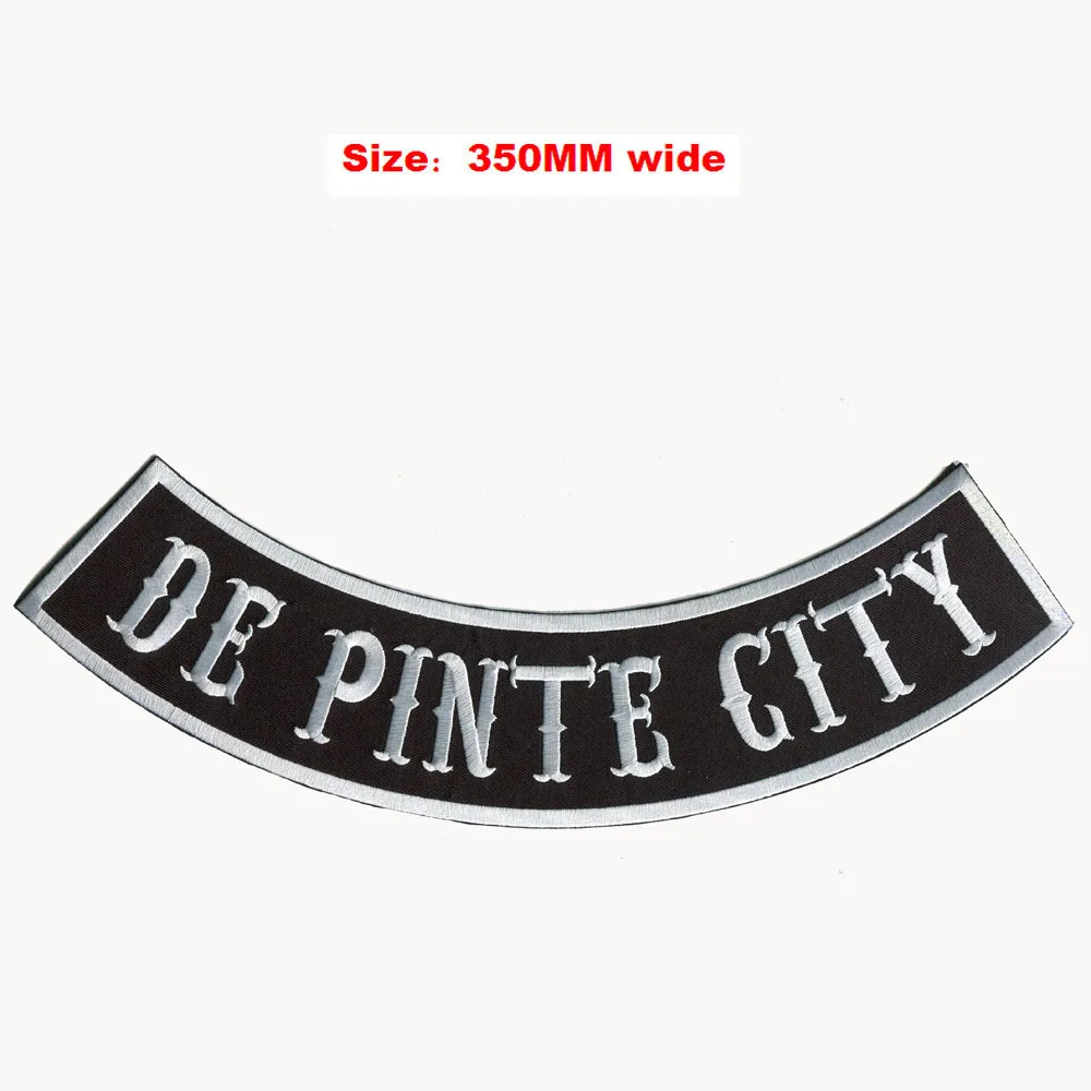 

Городская куртка-качалка DE PINTE для полной вышивки сзади, нашивка шириной 350 мм, нашивка для одежды, аппликация для вышивки, нашивки
