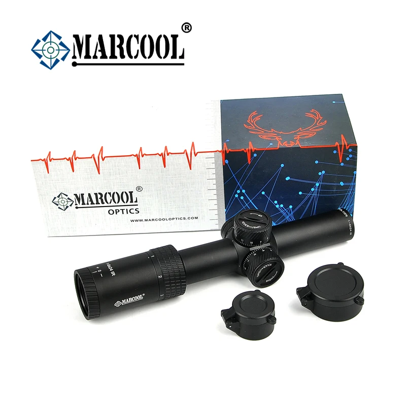 MARCOOL 1-6X24 HD тактический охотничий прицел Red Dot Point Airsoft Collimator Air Rifle Оптика прицел