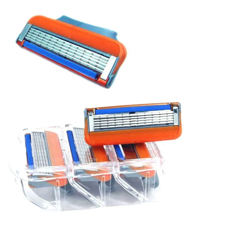 8pcs/lot Blades Shaving Razor Blades for Men Gilett Fusion Power Shaver Blades gilletts Shaving Blades for Standard for RU&Eu US