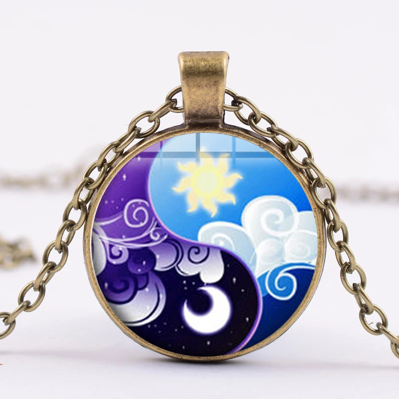 SONGDA My Little Horse Baoli Poni ожерелье из мультфильма Princess Luna and Celestia Sister ожерельлье Инь Янь