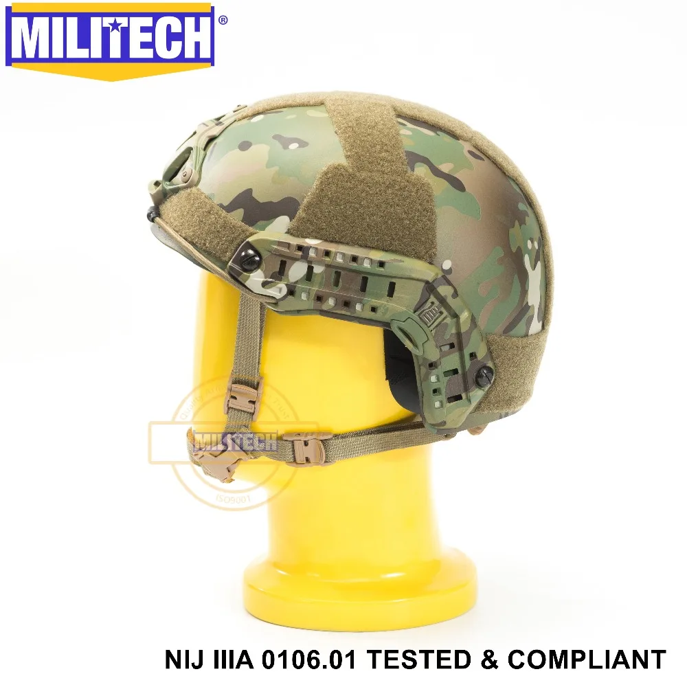 ISO сертифицированный MILITECH MC NIJ уровень IIIA 3A Быстрый OCC лайнер высокий XP Cut пуленепробиваемый арамидный баллистический шлем с 5 лет гарантии