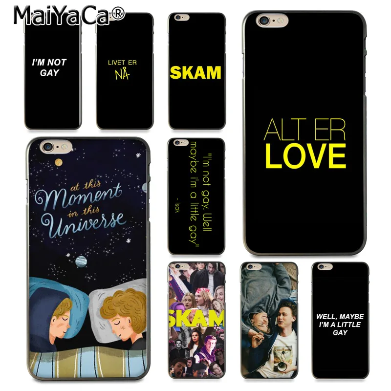 

MaiYaCa skam Gay best quotes lovely soft Phone Accessories Case for iPhone 8 7 6 6S Plus X 10 5 5S SE 5C Coque Shell
