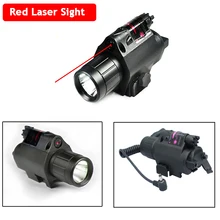 Good Quality LED Flashlight Red Dot Laser 20mm Rail Shooting Hunting Airsoft Air Gun Optical Red Dot Laser Sight