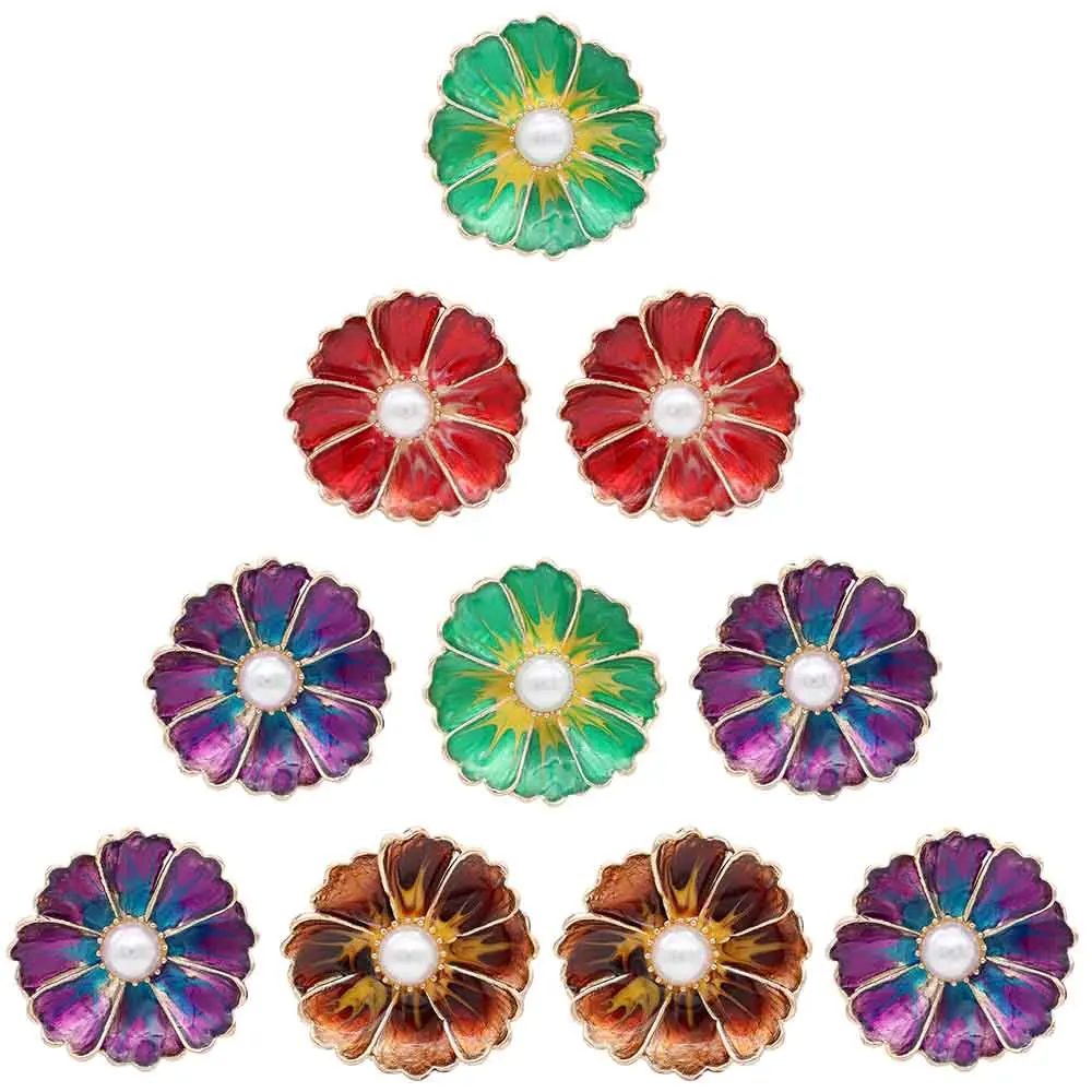 

5PCS High Quality 18mm Snap Button Jewelry Big Lotus Flower Snap Buttons Fit Snap Bracelet for Women Snaps Jewelry
