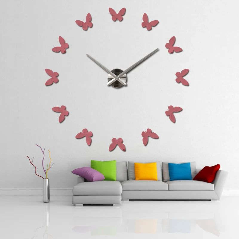 Новые настенные часы reloj de pared современный дизайн Европейский акриловый зеркальный 3d кварцевые часы домашний декор наклейки для гостиной
