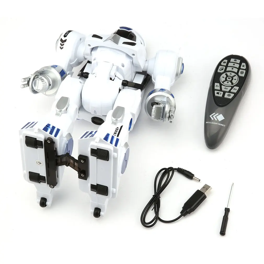 

Intelligent Deformation Robot Fingerprint Touch Simulation RC Robot Talking Interaction Demo Music Educational Children's Toy