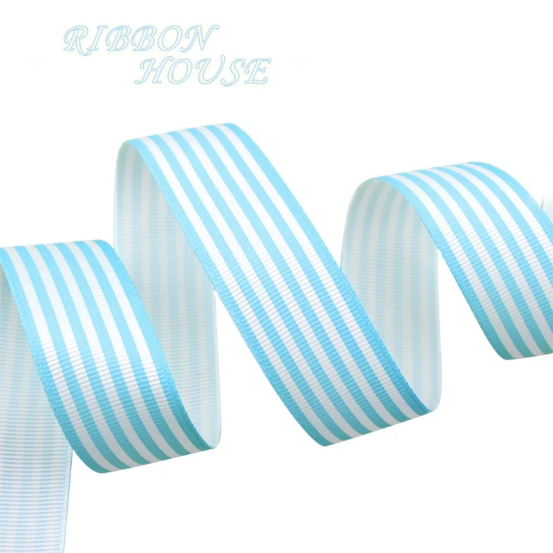 Ribbon (20 yards/lot) 1'' (25mm) Black and White Stripe grosgrain printed gift wrap decoration ribbon decoration,ribbon supplies,wrapping ribbon,grosgrain ribbon