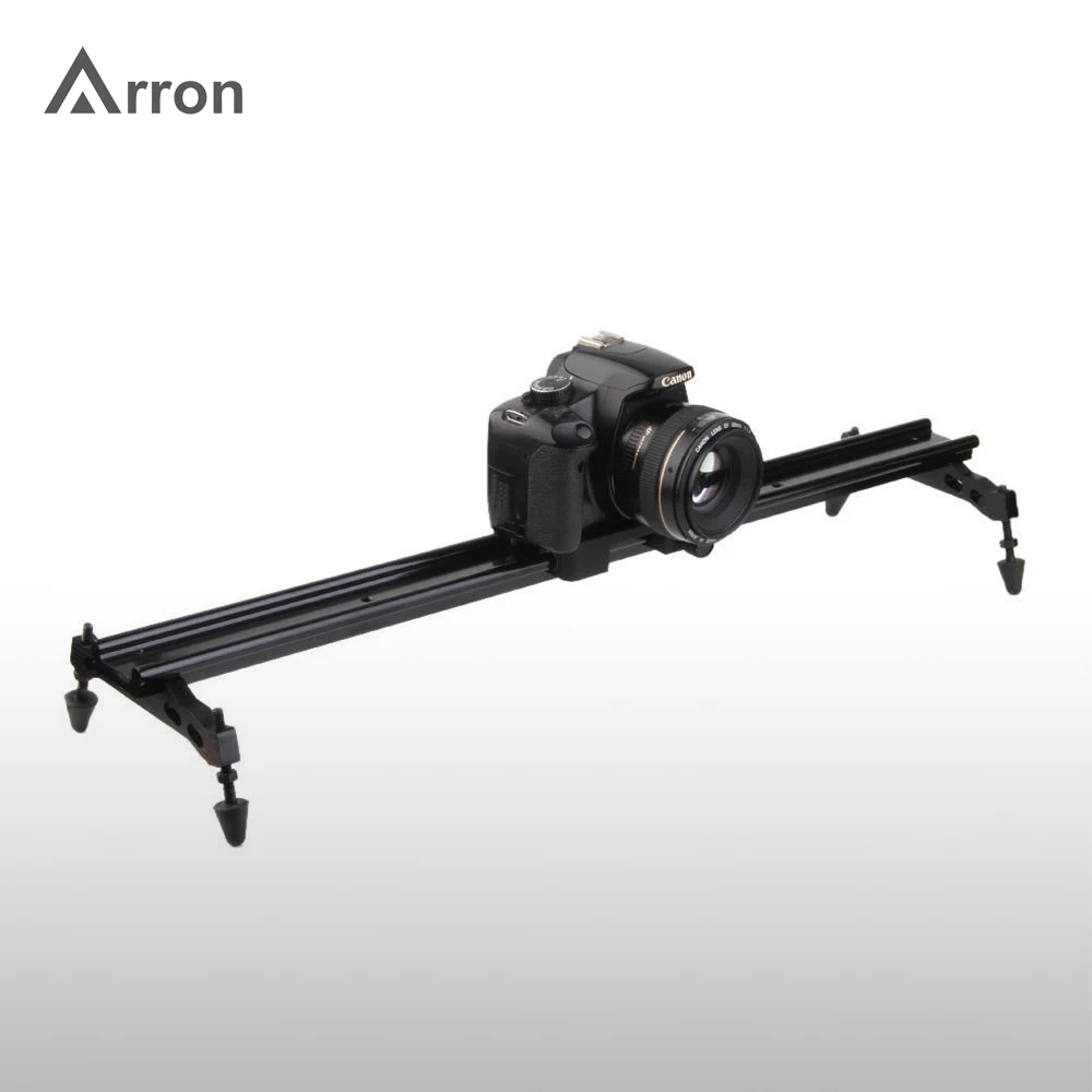 

Hot 60cm 23.6" Universal Glide Video Camera Track Slider Tripod DSLR Rail Slide Camera Slider For Canon Nikon SLR Camera