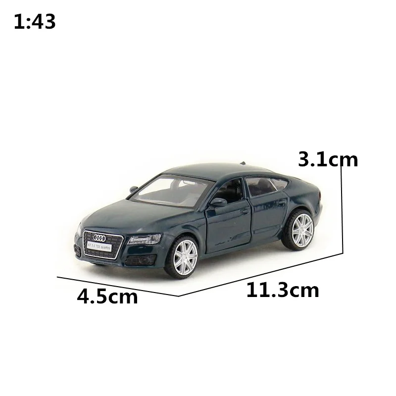 Коробка Подарочная модель, высокая имитация 1:43 сплава оттягивания AUDI A7 модели автомобилей, оригинальная упаковка, игрушек