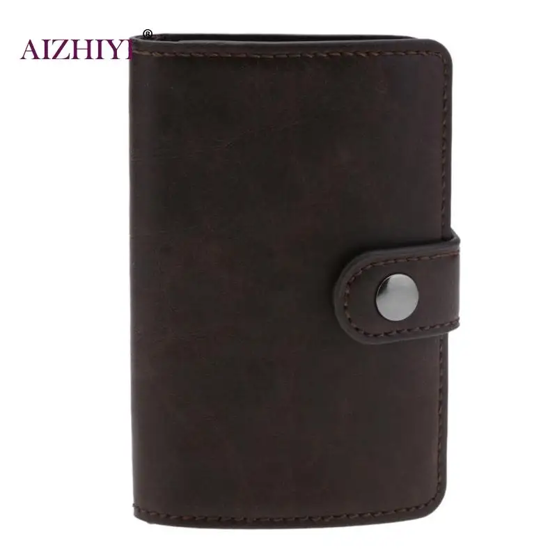 

Unisex RFID Anti Theft Anti Bank Card Holder Electromagnetic RF Scanning Anti Degaussing Blocking Business Name Cards Case Metal