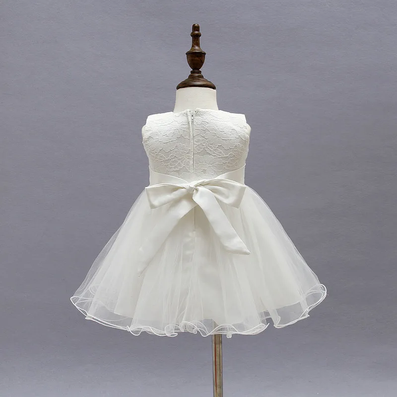 Элегантная одежда для маленьких девочек, милое платье для новорожденных, детские платья на крестины, белая кружевная одежда для маленьких девочек, милое платье-пачка принцессы, Y102