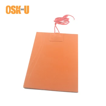 

Freeze-Proof Silicone Heater Pad for Pipeline 220V 100x200mm 100x250mm 1.5-1.8mm thickness Electric Heater Element
