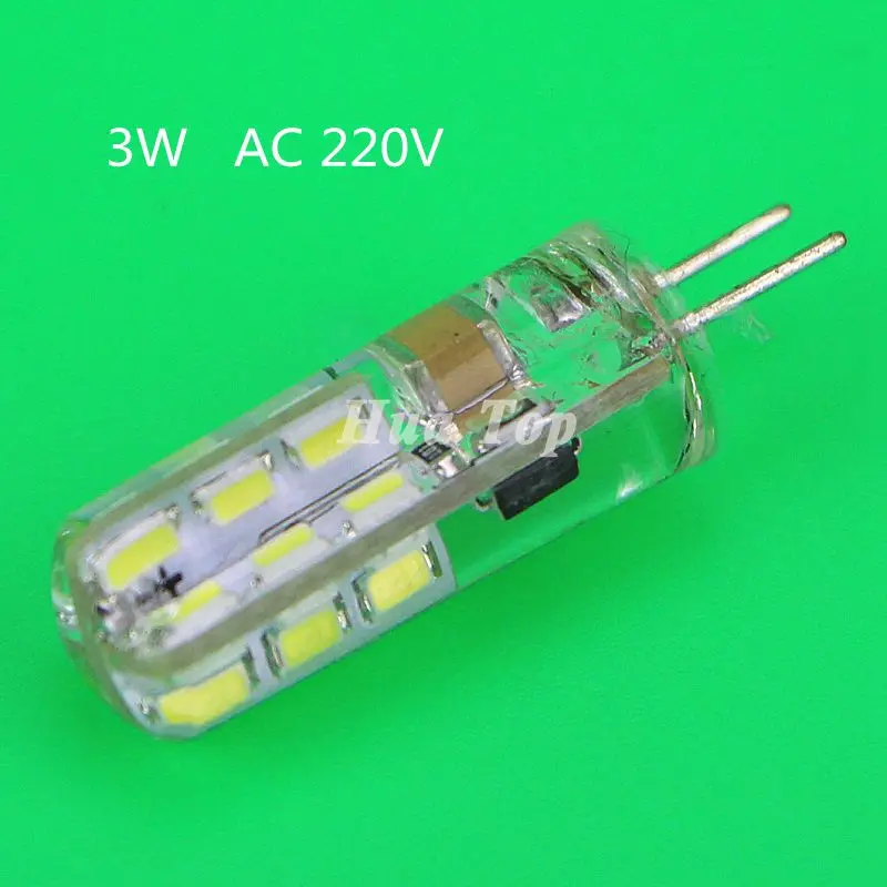 

5Pcs Wholesale 3W 6W SMD 3014 Crystal LED corn lamp AC/DC12V 220V White Silicon Downlight Replace Halogen LED Bulbs Best price