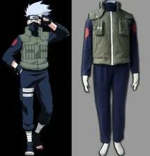 Free Shipping Cosplay Costume Naruto Shippuden Kakashi Men's Halloween Christmas Party Uniform Dress