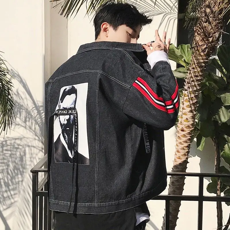 BYTHAWXLLA Hi Street мужские рваные джинсы куртки вымытые Лоскутные потертые джинсовые