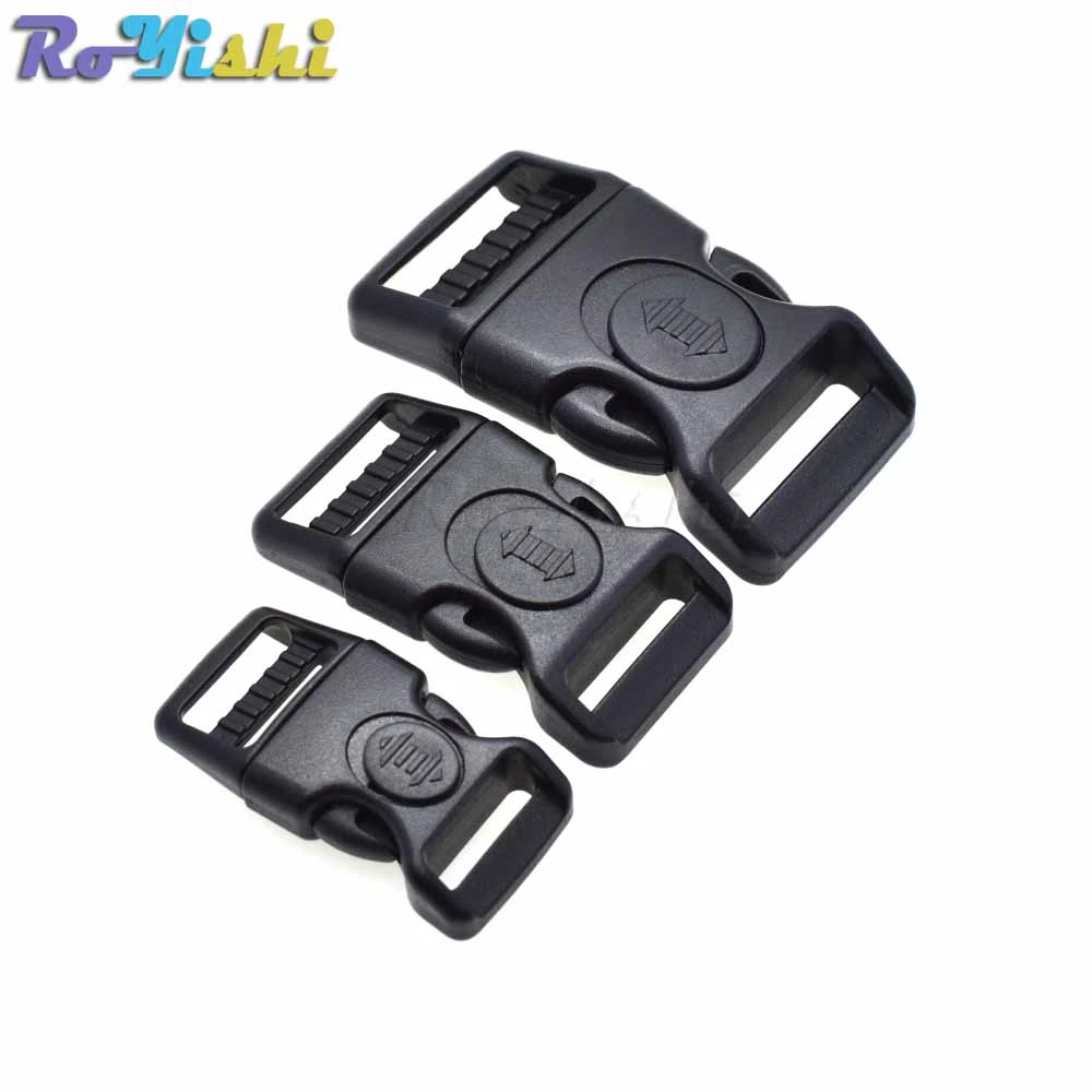 Hebilla curva de plástico negra cierre para pulsera Paracord, hebilla de Liberación lateral, accesorio para bolsa y funda|curved buckle|curved buckleplastic buckle - AliExpress