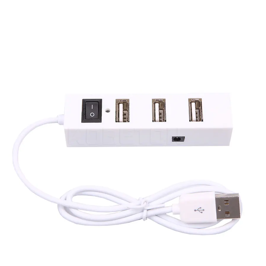 3 портовый USB разветвитель kebidumei 2 0 высокоскоростной с выключателем питания для