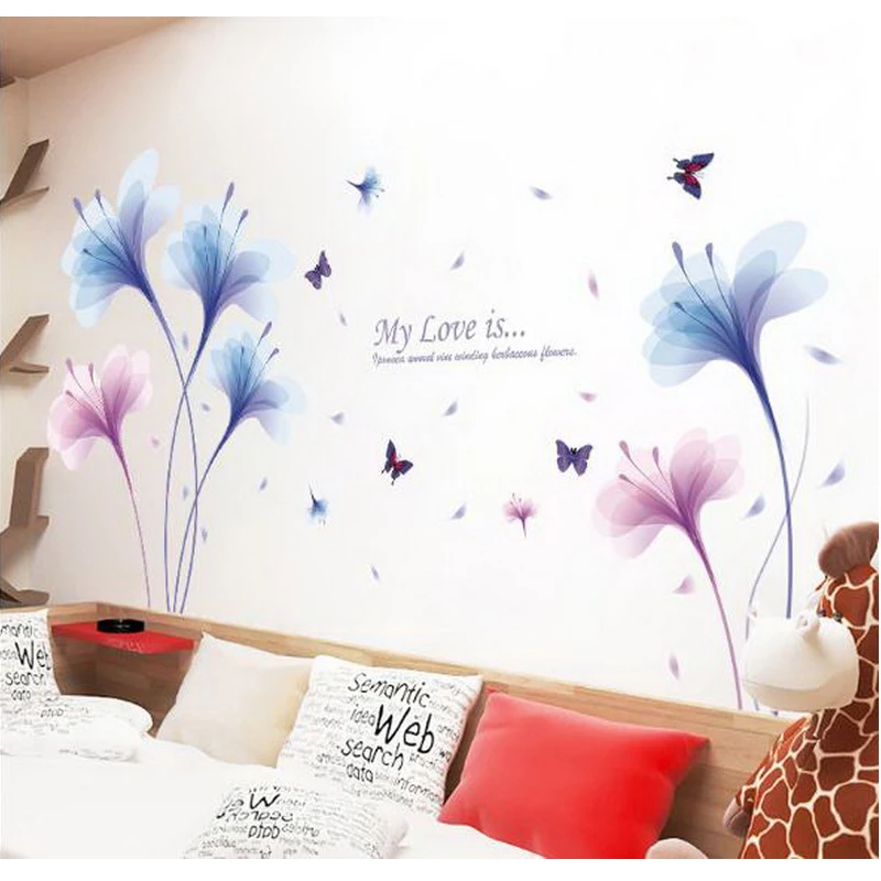 321115/Wall stickers bedroom bedside wall decorations wallpaper