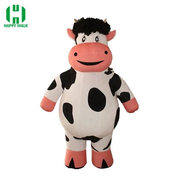 

New Style Cow Inflatable Costume Inflatable Cow For Advertising 2M Tall Customize For Adult Suitable For 1.5m To 1.85m Adult