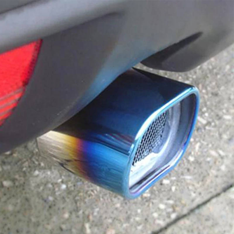 Универсальный автомобильный Наклонный выгоревший глушитель из нержавеющей стали для выхлопной трубы Cov