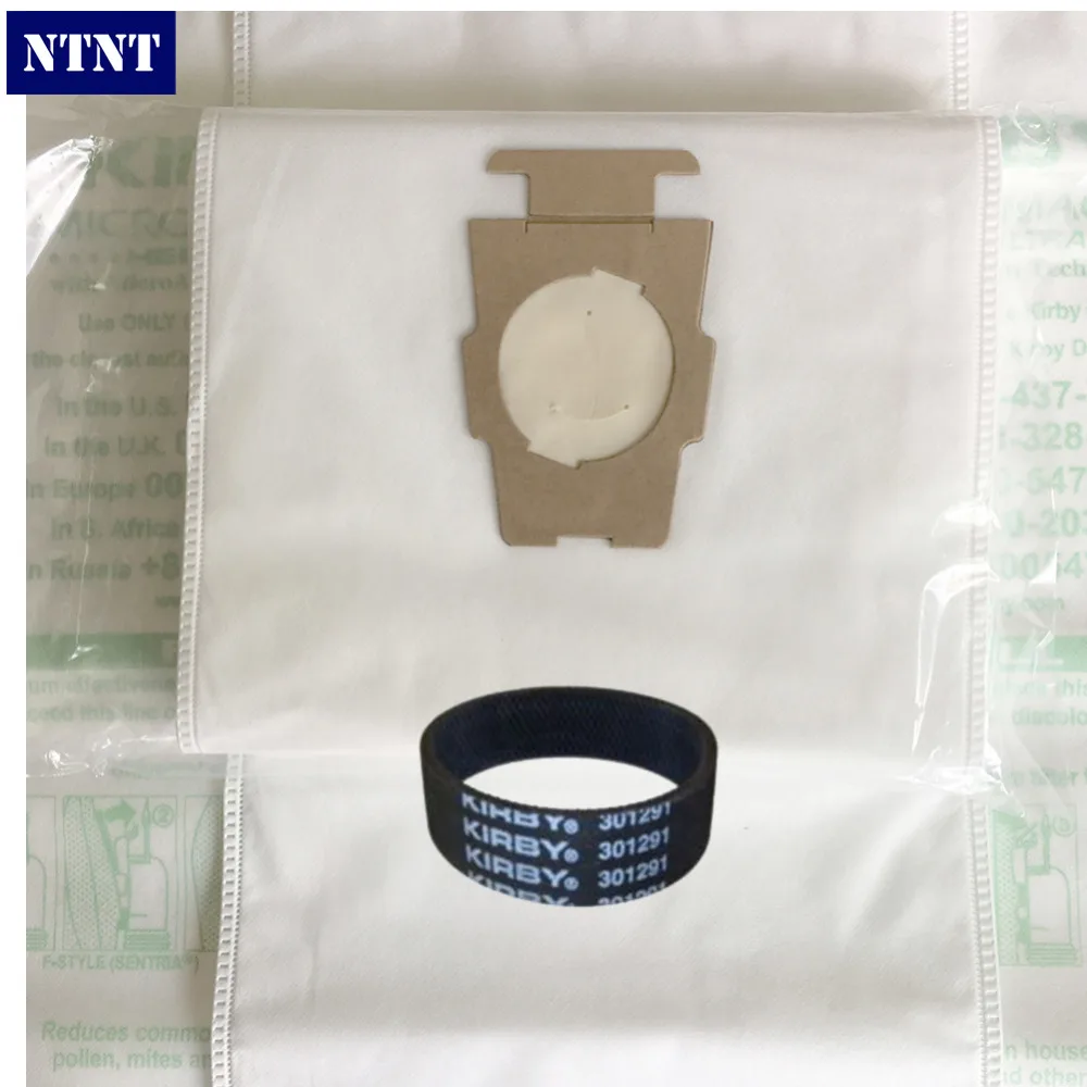 

NTNT 6Pcs Dustbag 1*Belt Kirby Universal Bag suitable for Kirby Universal Hepa Cloth Microfiber dust Bags for KIRBY Sentrial F/T