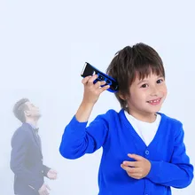 Триммер для стрижки волос перезаряжаемый Детский Взрослый парикмахерский костюм моющийся стрижка машина титановые керамические лезвия 100-240 В