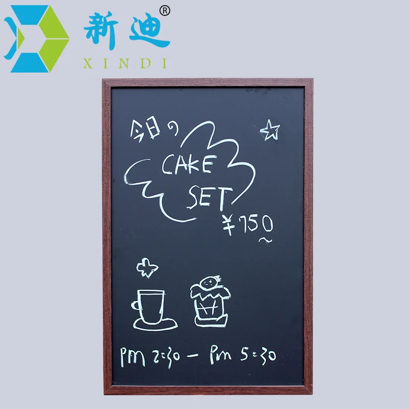 Magnetic 40*60cm Wooden Blackboard MDF Wood Frame ChalkBoard Free Accessories Dry Erase Board Restaurant Office Supplier