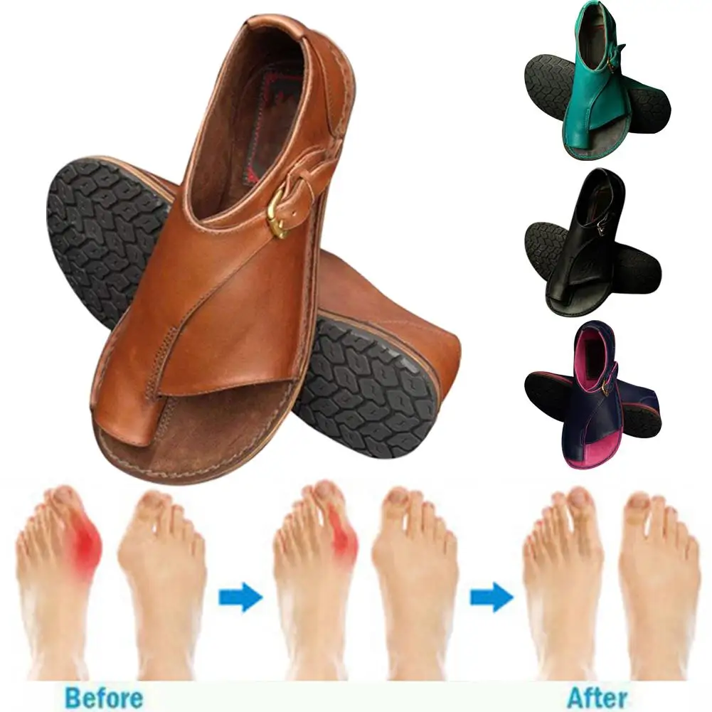 Г., Новые Модные Винтажные женские сандалии на плоской подошве с ремешком и пряжкой пляжная обувь Летняя обувь для путешествий