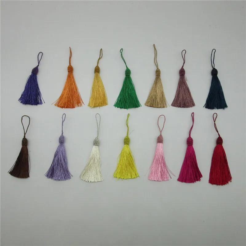 3pcs 14cm silk Tassel fringe sewing bang tassel trim key tassels for Silk Tassels DIY