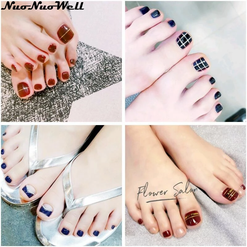 

Toe Nail Wraps Stickers Patch Foils Glitter Nail Stickers Patch Adhesive Manicure Toe Nail Decoration 3D Art Nail Decal