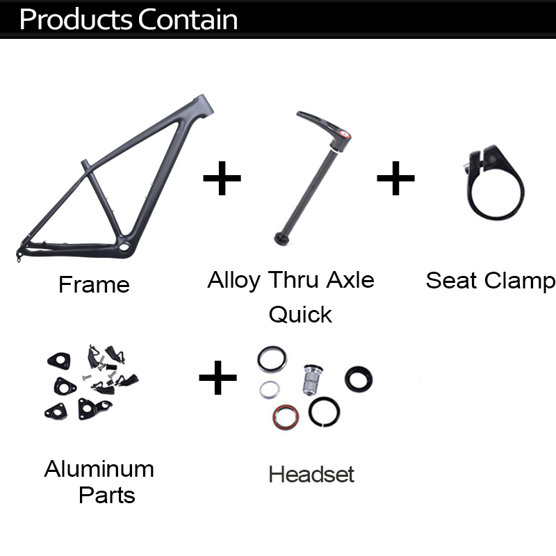 Flash Deal Free shipping 29er T800 Full Carbon Mountain Bike frame 148*12mm MTB BOOST carbon bicycle frame Bicycle parts BSA 4