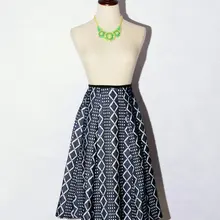 Юбка-карандаш Новое поступление г. Женская плиссированная юбка с завышенной талией из полиэстера и хлопка в европейском и американском стиле