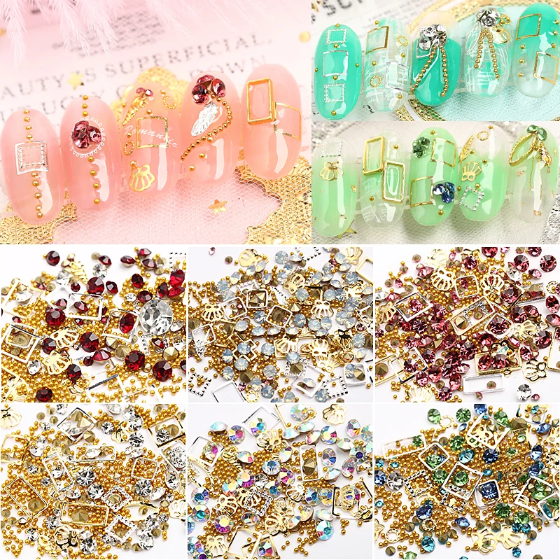 

A SET OF Rhinestone Nails One Color Mix Chameleon Glitter Rhombus For Nail Art Trendy Fashion Manicure Decoration ,HTR667HJ2501