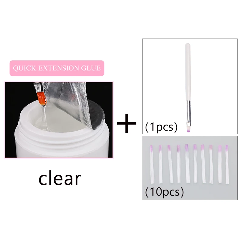 Fiberglass set 03 Гель для наращивания ногтей, 3 цвета, полигель, набор, гель для наращивания ногтей, Удлинительный УФ-гель для ногтей - Цвет: Fiberglass set 03