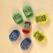 1 шт. Мини USB 2,0 TF Micro SD SDHC SDXC считыватель карт памяти ПИСАТЕЛЬ USB флэш-накопитель считыватели карт памяти случайный цвет