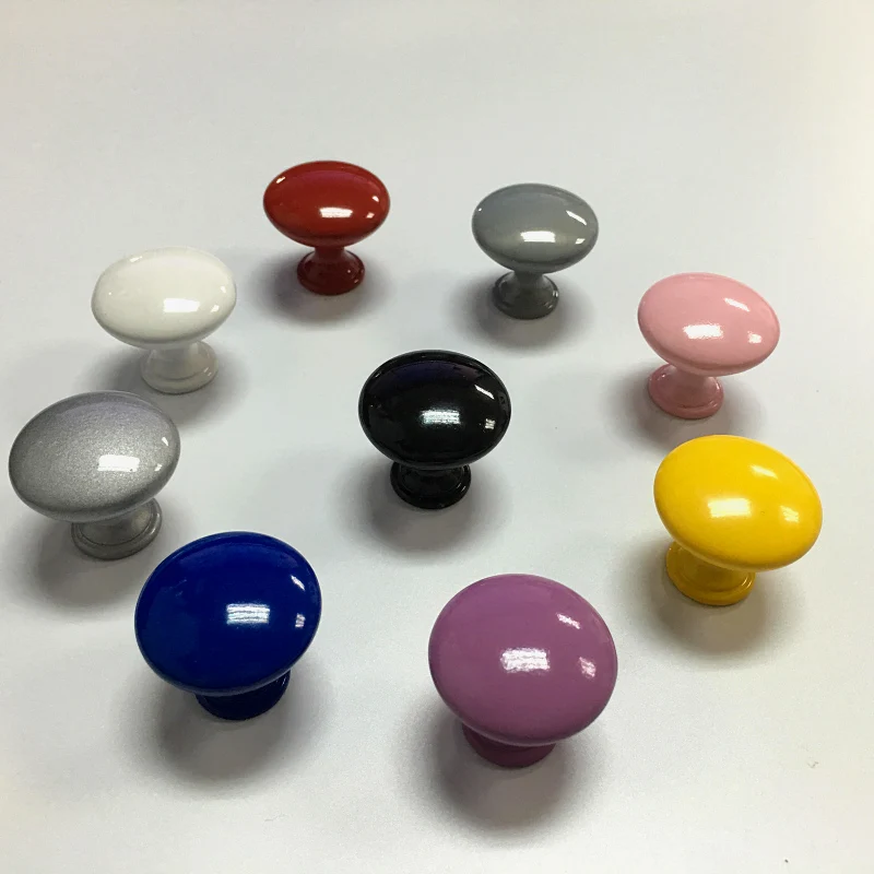 Buy 30mm Round Drawer Knobs Colorful Furniture Dresser