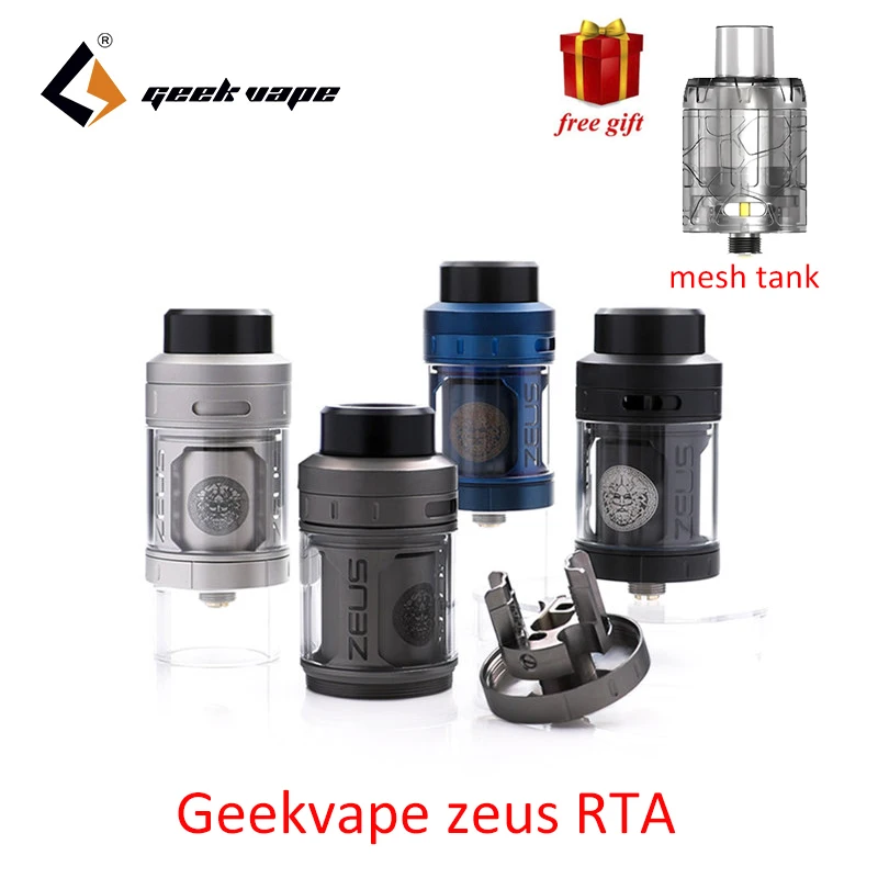 

Original Geekvape Zeus RTA best flavor ecig atomizer 4ml 3D airflow E Cigarette Zeus Atomizer for Geekvape Aegis Box MOD