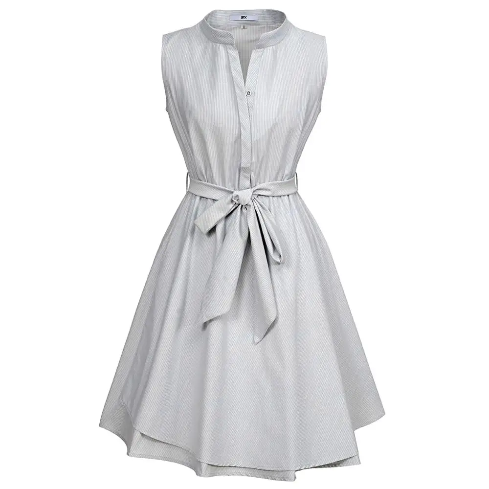 

Stiletto heels ladies sleeveless vintage summer wear vintage swing from the 60s cotton bow is a feminist relic