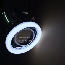 DLAND собственный светодиодный глаза ангела Мини HID BI-XENON объектив проектора 2,5 дюймов V4, HEALIGHT легко установить H1 H4 H7 HB3 HB4 rhd LHD