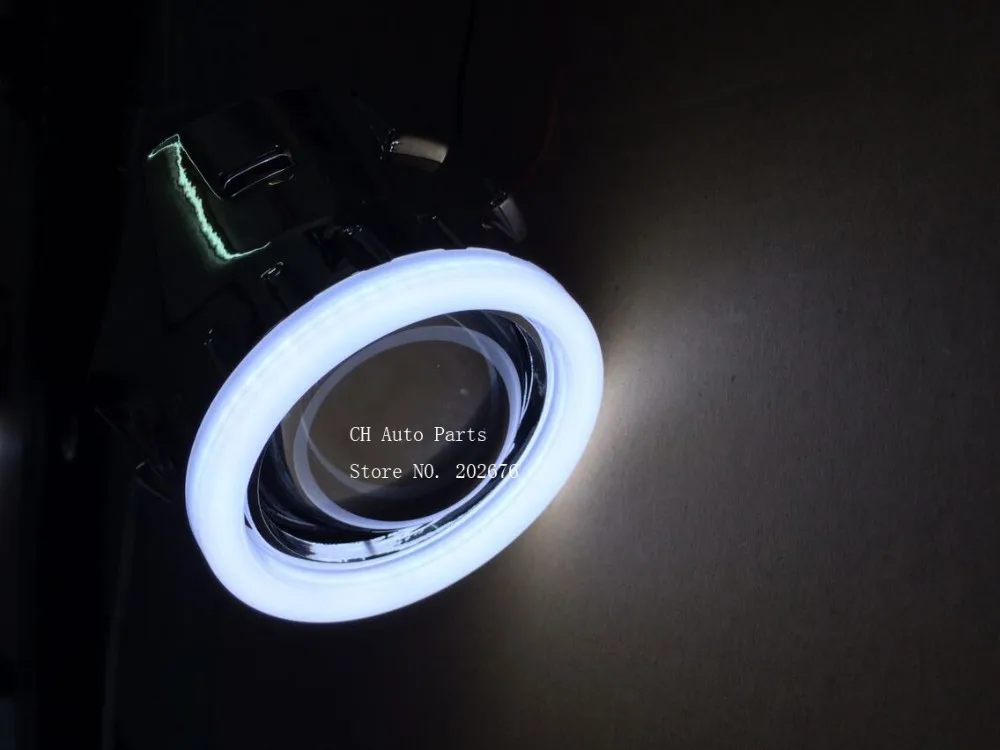  DLAND OWN LED ANGEL EYE MINI HID BI-XENON PROJECTOR LENS 2.5 INCH V4HEALIGHT EASY INSTALL H1 H4 H7  - 32676714157
