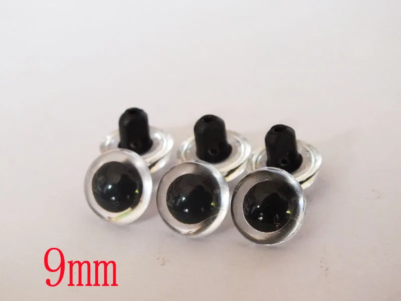 100pairs Clear Plastic Sewing Eyes For Toy DIY Doll Accessories----9mm