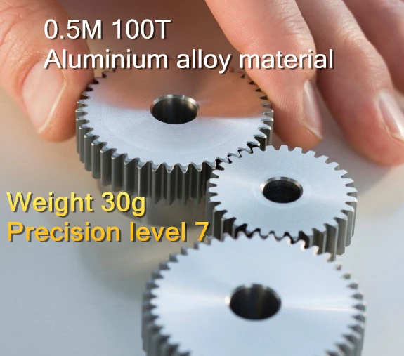 

1PCS 0.5M 100T gear,Small module gear,jackscrew M4,Inner bore For 5/6/6.35/7/8/10/12MM,Or thick,Inner bore 10mm horizontal gear