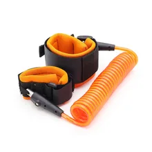 2,5 м безопасность ребенка Дети предотвращающий потерю браслет ребенка Тяговый веревка соединитель на запястье детей пояс для поводка регулируемые браслеты strape band